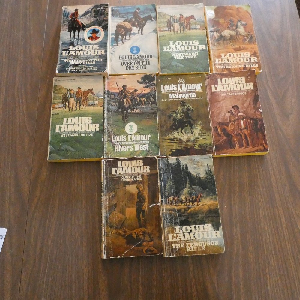 Vintage Louis L'Amour PB Book Lot